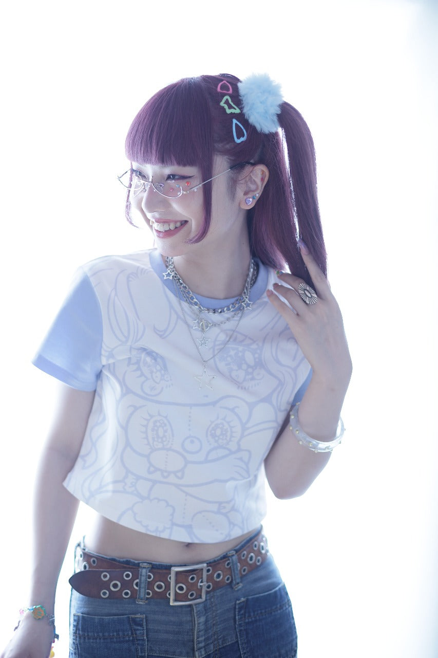 Plush Cuddles Blue Baby Tee